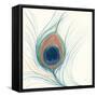 Peacock Feather II Blue-Miranda Thomas-Framed Stretched Canvas