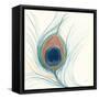 Peacock Feather II Blue-Miranda Thomas-Framed Stretched Canvas