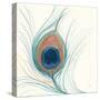 Peacock Feather II Blue-Miranda Thomas-Stretched Canvas