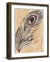 Peacock Feather-Beverly Dyer-Framed Art Print