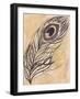 Peacock Feather-Beverly Dyer-Framed Art Print