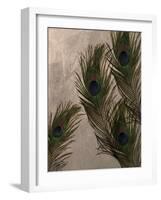 Peacock Feathers I-Natasha Wescoat-Framed Giclee Print