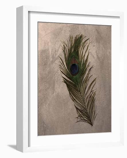 Peacock Feathers II-Natasha Wescoat-Framed Giclee Print