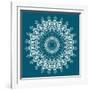 Peacock Feathers Mandala-null-Framed Art Print