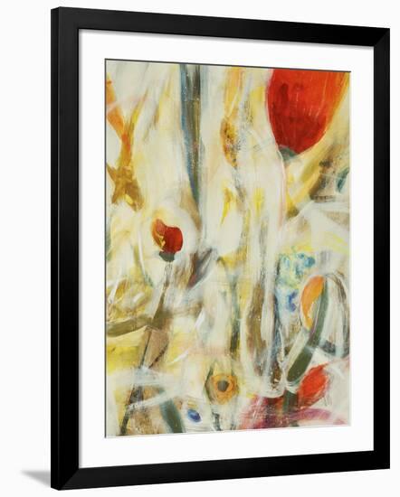 Peacock Floral I-Jodi Maas-Framed Giclee Print