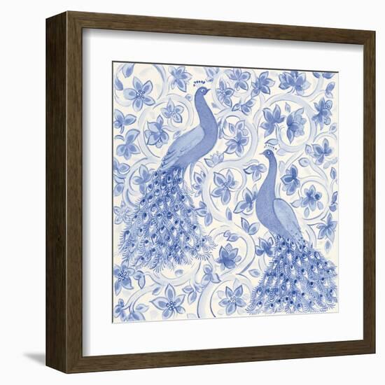 Peacock Garden II-Miranda Thomas-Framed Art Print