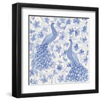 Peacock Garden II-Miranda Thomas-Framed Art Print