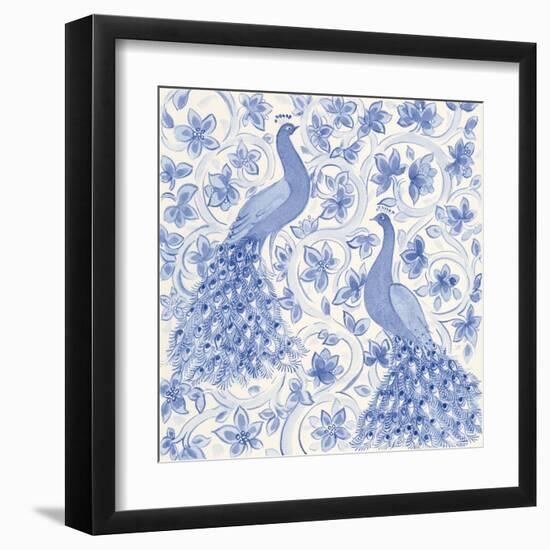 Peacock Garden II-Miranda Thomas-Framed Art Print