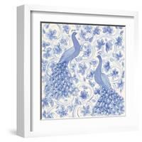 Peacock Garden II-Miranda Thomas-Framed Art Print