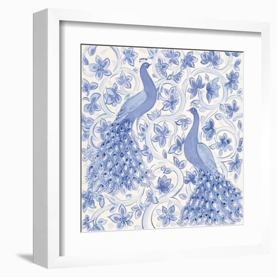 Peacock Garden II-Miranda Thomas-Framed Art Print