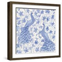 Peacock Garden II-Miranda Thomas-Framed Art Print