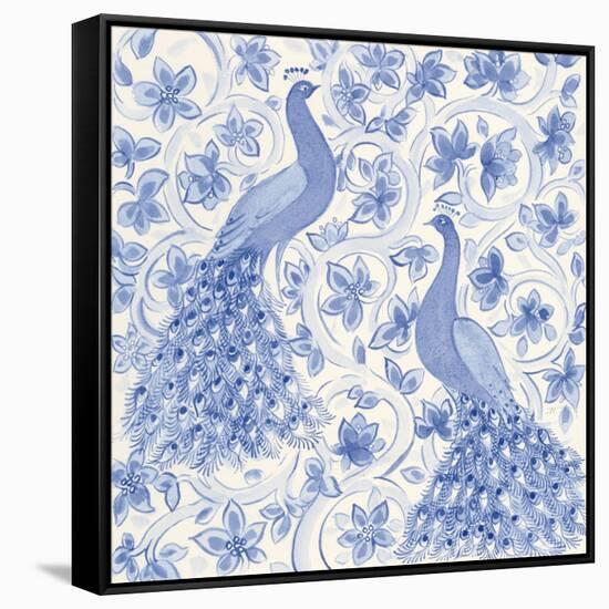 Peacock Garden II-Miranda Thomas-Framed Stretched Canvas