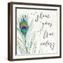 Peacock Garden VII-Anne Tavoletti-Framed Art Print