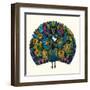 Peacock Garden-Sharon Turner-Framed Art Print