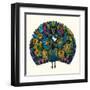 Peacock Garden-Sharon Turner-Framed Art Print