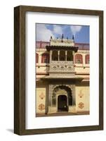 Peacock Gate, Pitam Niwas Chowk, City Palace, Jaipur, Rajasthan, India, Asia-Peter Barritt-Framed Photographic Print