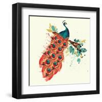 Peacock I-Sara Berrenson-Framed Art Print