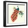 Peacock I-Sara Berrenson-Framed Art Print