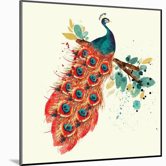 Peacock I-Sara Berrenson-Mounted Art Print