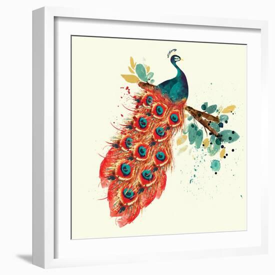 Peacock I-Sara Berrenson-Framed Art Print