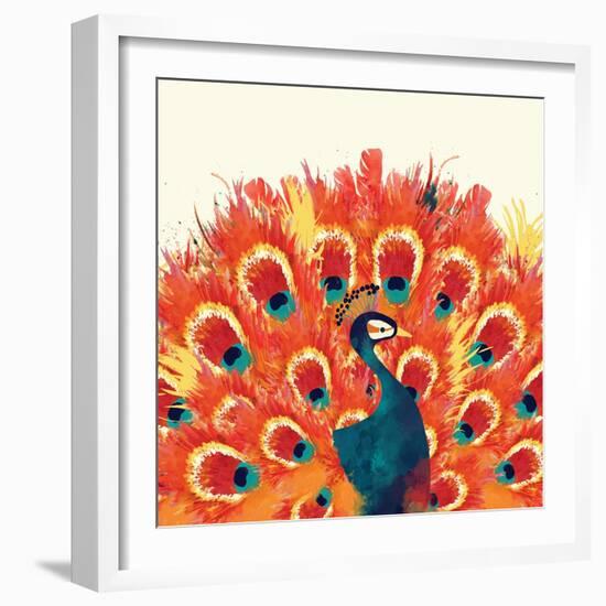Peacock II-Sara Berrenson-Framed Art Print