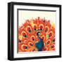 Peacock II-Sara Berrenson-Framed Art Print