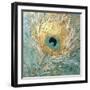 Peacock Impasto I-Sasha-Framed Giclee Print