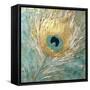 Peacock Impasto I-Sasha-Framed Stretched Canvas