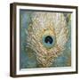 Peacock Impasto III-Sasha-Framed Giclee Print