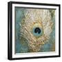 Peacock Impasto III-Sasha-Framed Giclee Print