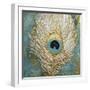 Peacock Impasto III-Sasha-Framed Giclee Print