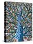 Peacock in Tree-Tamas Galambos-Stretched Canvas