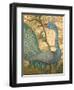 Peacock Mosaic, Eleftherotria Monastery, Macherado, Zakynthos, Ionian Islands, Greece-Walter Bibikow-Framed Photographic Print