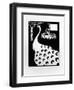 Peacock Motif, from Le Morte D'Arthur-Aubrey Beardsley-Framed Giclee Print