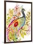 Peacock Ornate-Karen Fields-Framed Premium Giclee Print