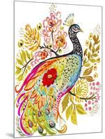Peacock Ornate-Karen Fields-Mounted Premium Giclee Print