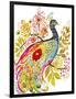 Peacock Ornate-Karen Fields-Framed Premium Giclee Print