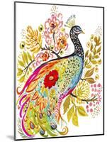 Peacock Ornate-Karen Fields-Mounted Giclee Print