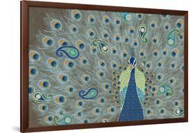 Peacock Paradise V-Veronique Charron-Framed Art Print