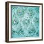 Peacock Pattern 2-Diane Stimson-Framed Art Print