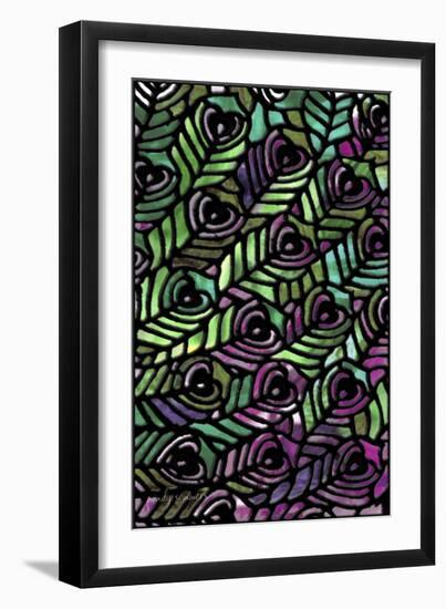 Peacock Pattern-Mindy Sommers-Framed Giclee Print