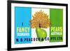 Peacock Pears-null-Framed Premium Giclee Print