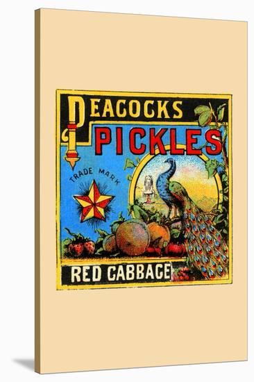 Peacock Pickles-null-Stretched Canvas