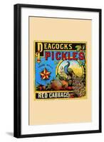 Peacock Pickles-null-Framed Art Print