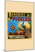 Peacock Pickles-null-Mounted Art Print