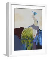 Peacock Transition I-Larry Foregard-Framed Art Print
