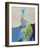 Peacock Transition II-Larry Foregard-Framed Art Print