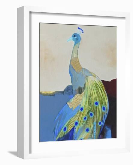 Peacock Transition II-Larry Foregard-Framed Art Print