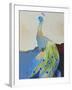 Peacock Transition II-Larry Foregard-Framed Art Print