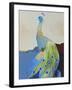 Peacock Transition II-Larry Foregard-Framed Art Print